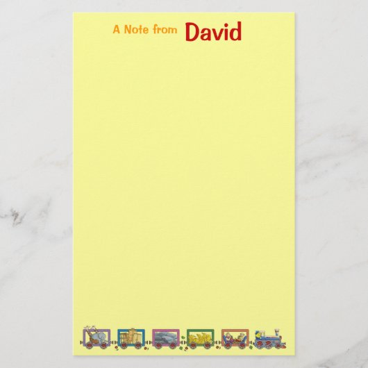 David's Secret Travels Stationery Briefpapier (Vorderseite)