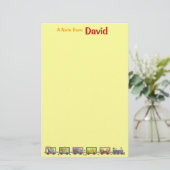 David's Secret Travels Stationery Briefpapier (Stehend Vorderseite)