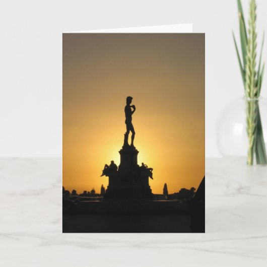 Davids Silhouette Karte (Vorderseite)