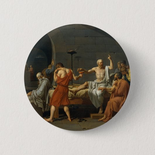 Davids Tod von SOCRATES Button (Vorderseite)
