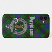 Davidson Clan Abzeichen & Tartan Phone Case (Rückseite (Horizontal))