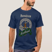 Davidson-Clan-Abzeichen und Tartan T-Shirt (Vorderseite)