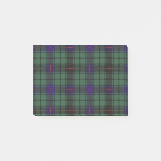 Davidson-Clan karierter schottischer Tartan Post-it Klebezettel (Vorderseite)