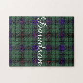 Davidson-Clan karierter schottischer Tartan Puzzle (Horizontal)
