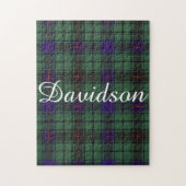 Davidson-Clan karierter schottischer Tartan Puzzle (Vertikal)
