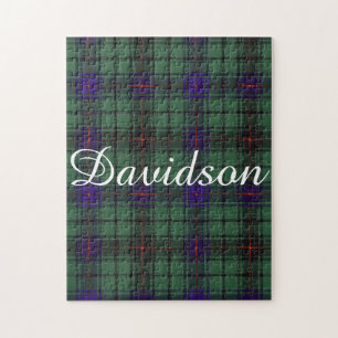 Davidson-Clan karierter schottischer Tartan Puzzle