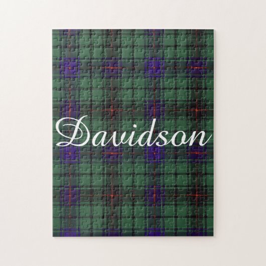 Davidson-Clan karierter schottischer Tartan Puzzle (Vertikal)