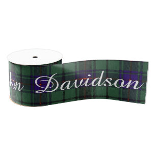 Davidson-Clan karierter schottischer Tartan Ripsband