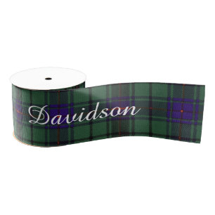 Davidson-Clan karierter schottischer Tartan Ripsband