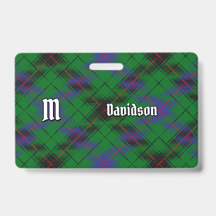 Davidson-Clan-Tartan Ausweis