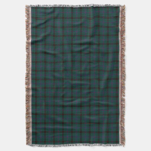Davidson Family Tartan Forest Green Kariert Decke (Vorderseite Vertikal)