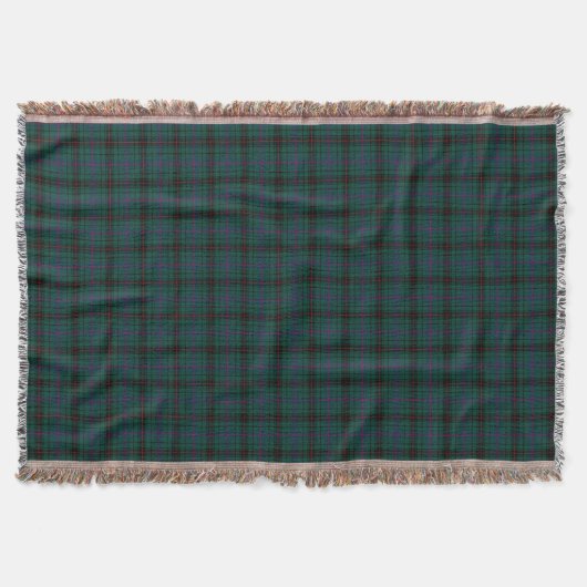 Davidson Family Tartan Forest Green Kariert Decke (Vorderseite)