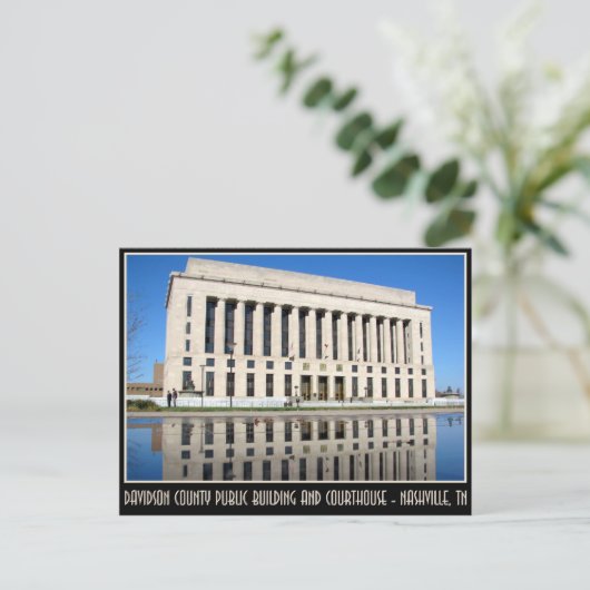 Davidson Landkreis Public Gebäude und Courthouse Postkarte (Stehend Vorderseite)