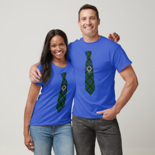 Davidson Schottischer Abzeichen- und Tartan-Schlip T-Shirt