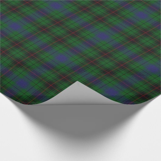 Davidson schottischer Tartan-kariertes Geschenkpapier (Ecke)