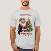 Davidson Scottie Dog Christmas Personalized T-Shirt (Vorderseite)
