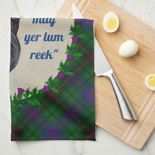 Davidson Scottie Dog Kitchen Handtuch (Viertel Falte)