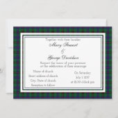 Davidson Scottish Wedding Einladung (Vorderseite)