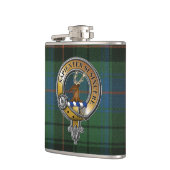 Davidson Tartan & Abzeichen Flachmann (Links)