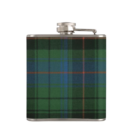 Davidson Tartan & Abzeichen Flachmann (Rückseite)