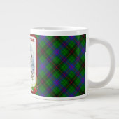 Davidson Tartan & Robin Weihnachten Jumbo-Tasse (Rechts)