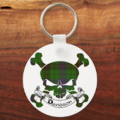 Davidson Tartan Skull Schlüsselanhänger (Vorderseite)
