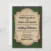 Davidson Tartan Wedding Einladung (Vorderseite)