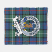 Davidson von Tulloch Clan Abzeichen Tartan Kariert Fleecedecke (Vorderseite (Horizontal))