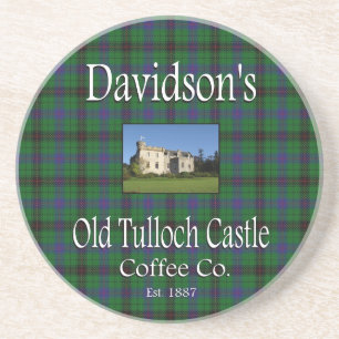 Davidsons Old Tulloch Castle Coffee Co. Untersetze Getränkeuntersetzer