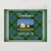 Davidson's Tulloch Castle Ale Postkarte (Vorderseite)