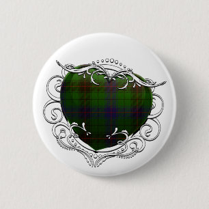 Davidsontartan-Herz Button