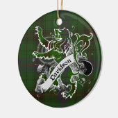 Davidsontartan-Löwe Keramik Ornament (Links)