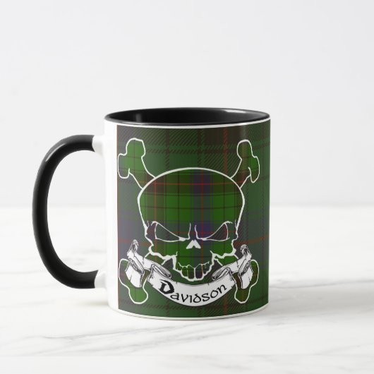 Davidsontartan-Schädel-Tasse Tasse (Links)