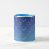 Davidsstern Auf blauem Hintergrund Tasse (Zentrum)
