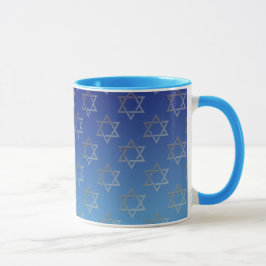 Davidsstern Auf blauem Hintergrund Tasse
