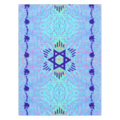 Davidsstern Blaues Veilchen Tischdecke (Vorderseite)