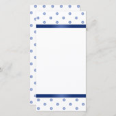 Davidsstern Blaues Weiß Dankeskarte (Vorne/Hinten)