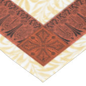 Davidsstern Blumen-Grenze Tischdecke (Schrägansicht)