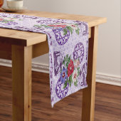 Davidsstern Blumen-Läufer Kurzer Tischläufer (Beispiel)