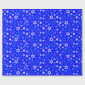 Davidsstern Chanukka Geschenkpapier (Flach)