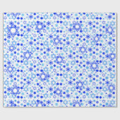 Davidsstern Chanukka Geschenkpapier (Flach)