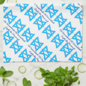 Davidsstern "Chanukka" Geschirrtuch (Gefaltet)