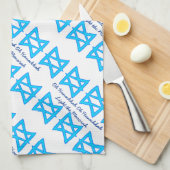 Davidsstern "Chanukka" Geschirrtuch (Viertel Falte)