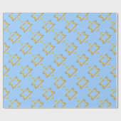 Davidsstern Chanukka Packpapier (Flach)
