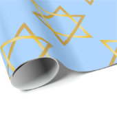 Davidsstern Chanukka Packpapier (Rolleneckpunkt)