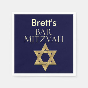 Davidsstern Designer-Bar Mitzvah Servietten