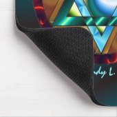 Davidsstern Frieden u. Harmonie Mousepad (Ecke)