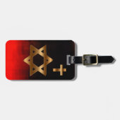 Davidsstern Gepäckanhänger (Vorderseite horizontal)