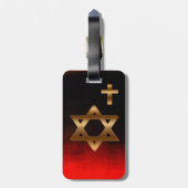 Davidsstern Gepäckanhänger (Rückseite vertikal)