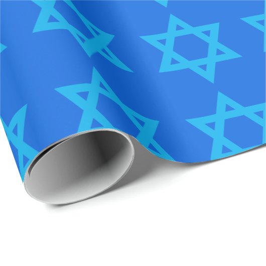 "DAVIDSSTERN " GESCHENKPAPIER (Rolleneckpunkt)